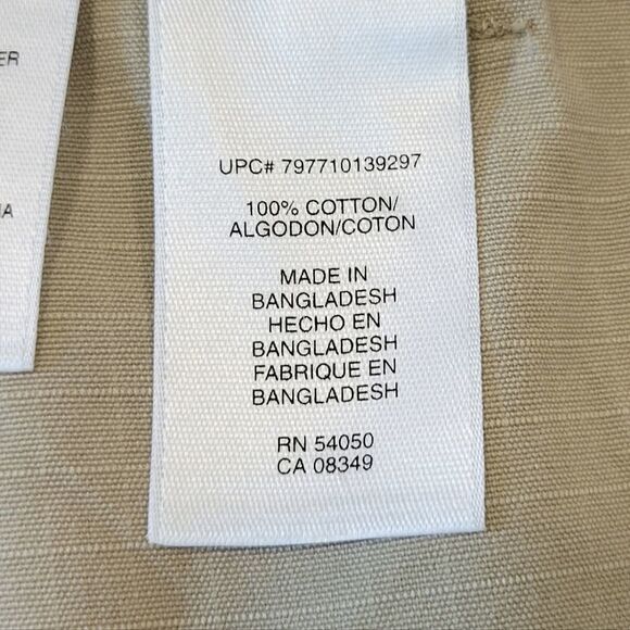 Jones New York Sport Tan 100% Cotton Cargo Shorts Size  16 - Picture 8 of 8